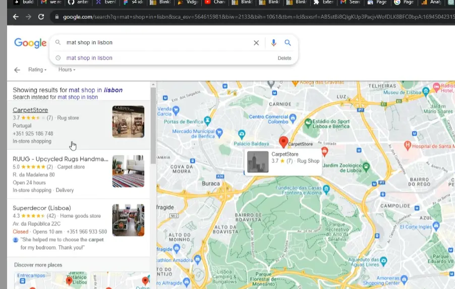 Google Maps Search